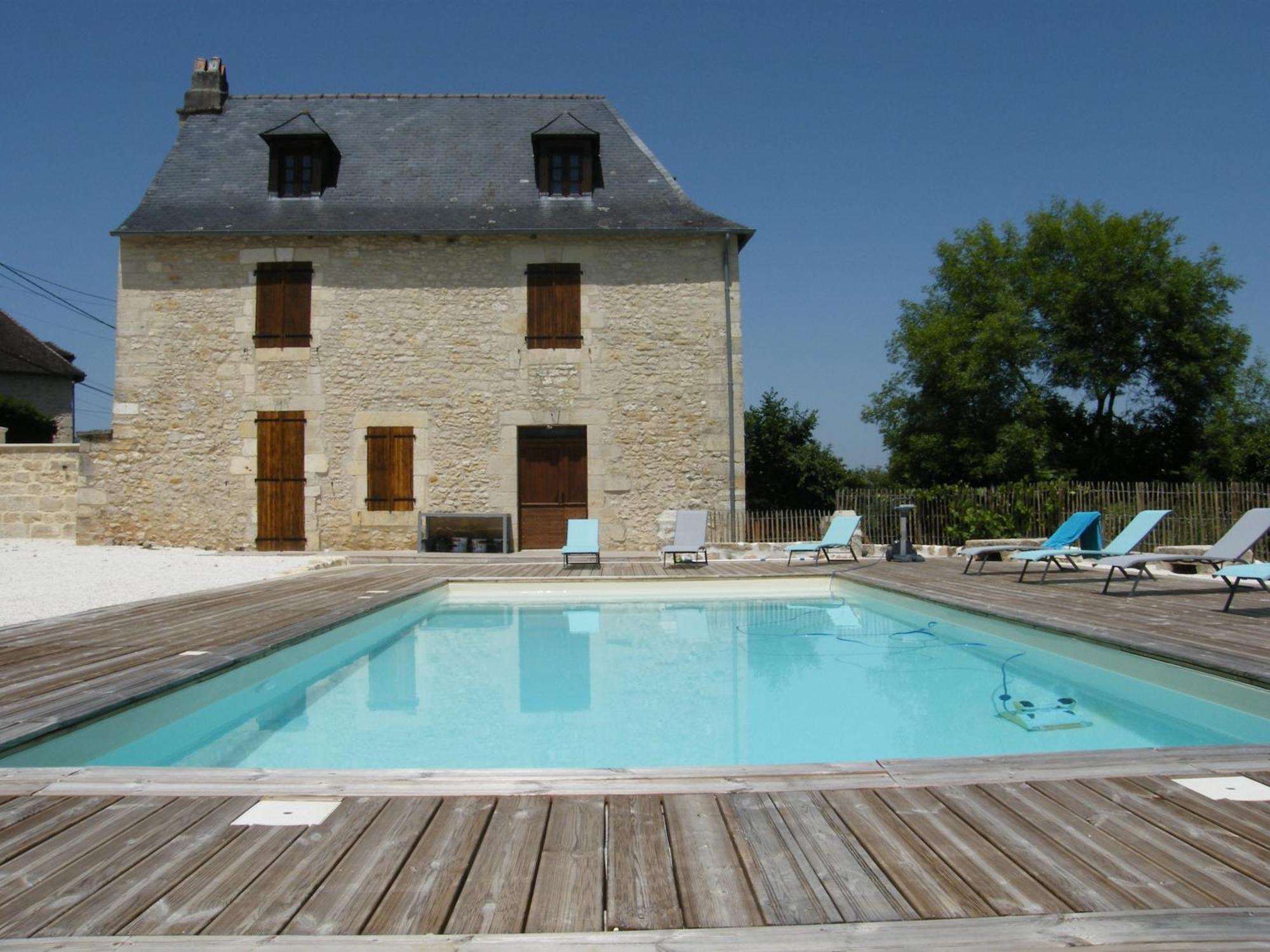 Villa Lou Chastel, Demeure Perigourdine Climatisee Avec Piscine Privee Et Chauffee La Bachellerie Exterior foto